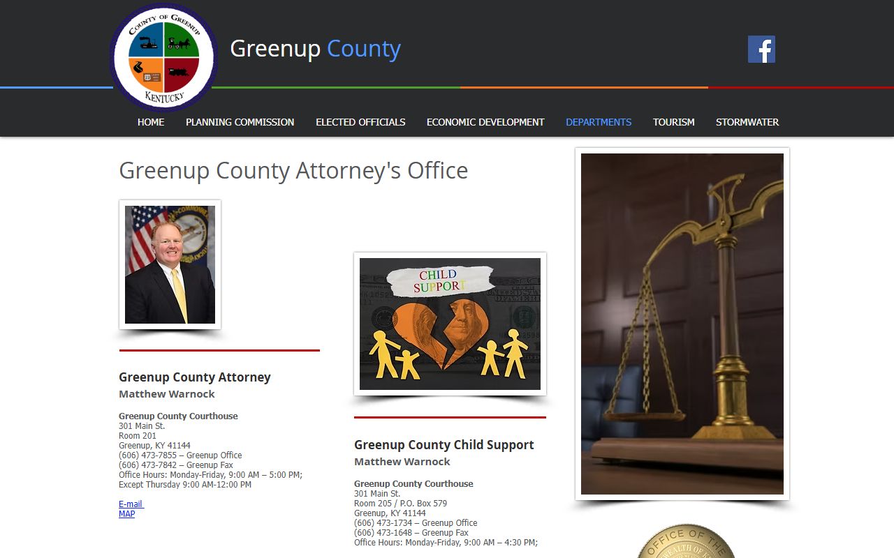Official Greenup County Attorney page used for prosecutor contact context